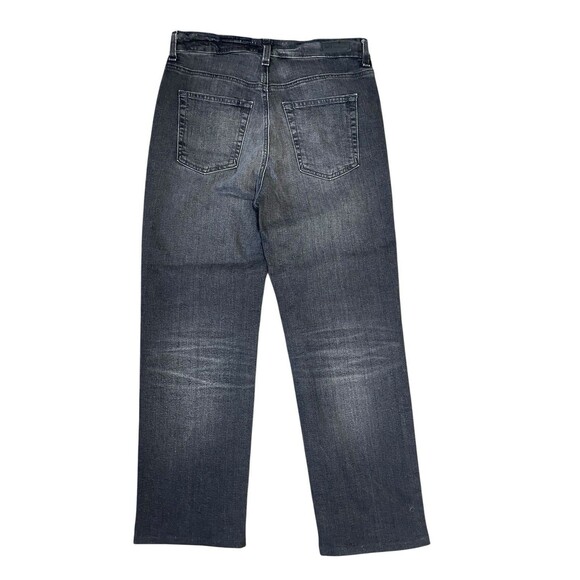 AG Adriano Goldschmied Saige High Rise Straight Jeans Black Size 28 Inseam 26 - Picture 3 of 16